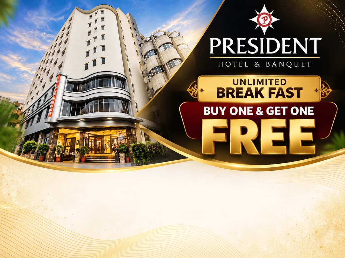 UNLIMITED BREAK FAST : Buy One & get One Free.