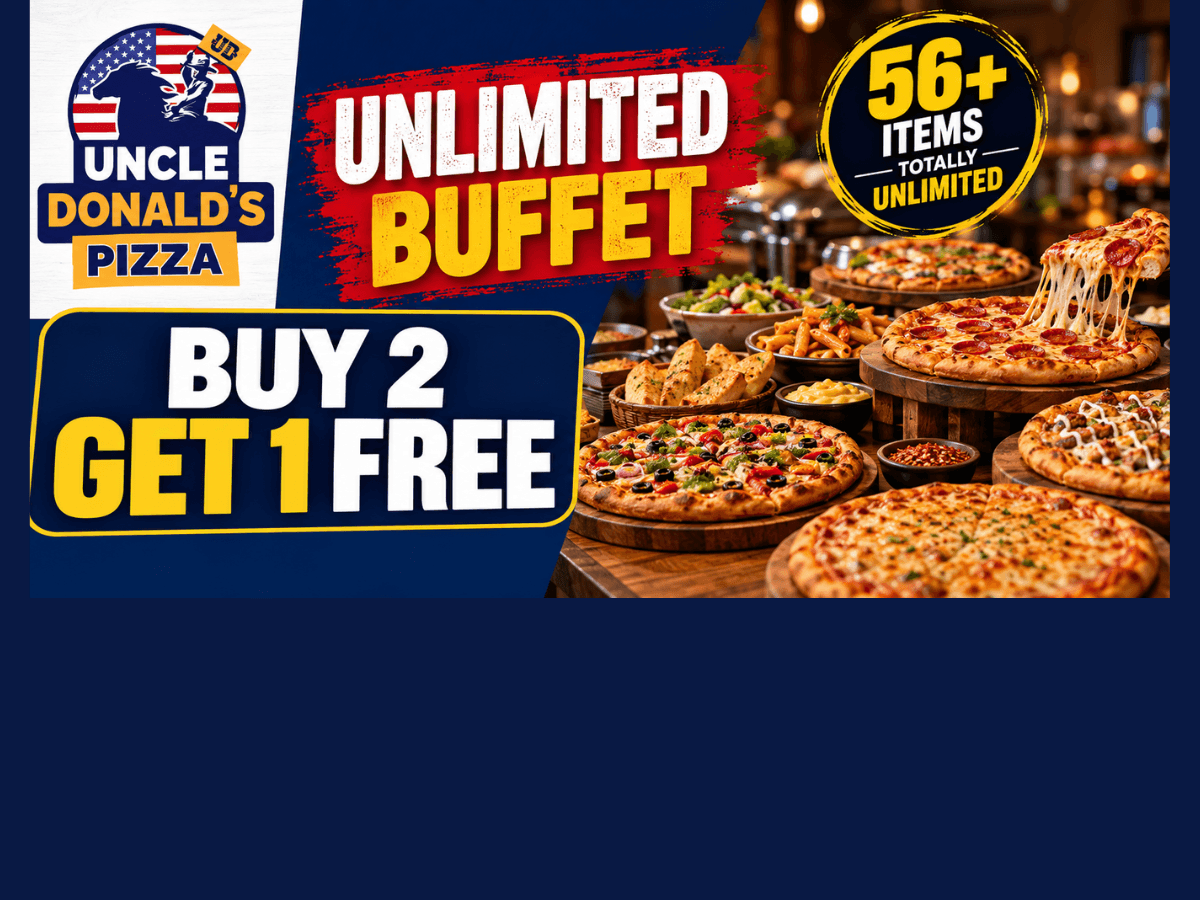 UNLIMITED BUFFET: Buy Two & get One Free
