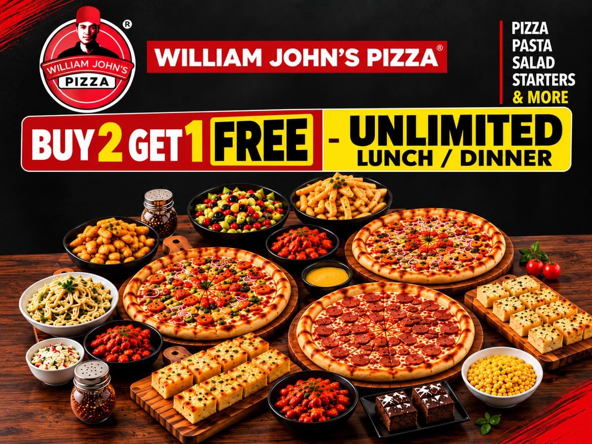 UNLIMITED OFFER : Buy Two & Get One Free.