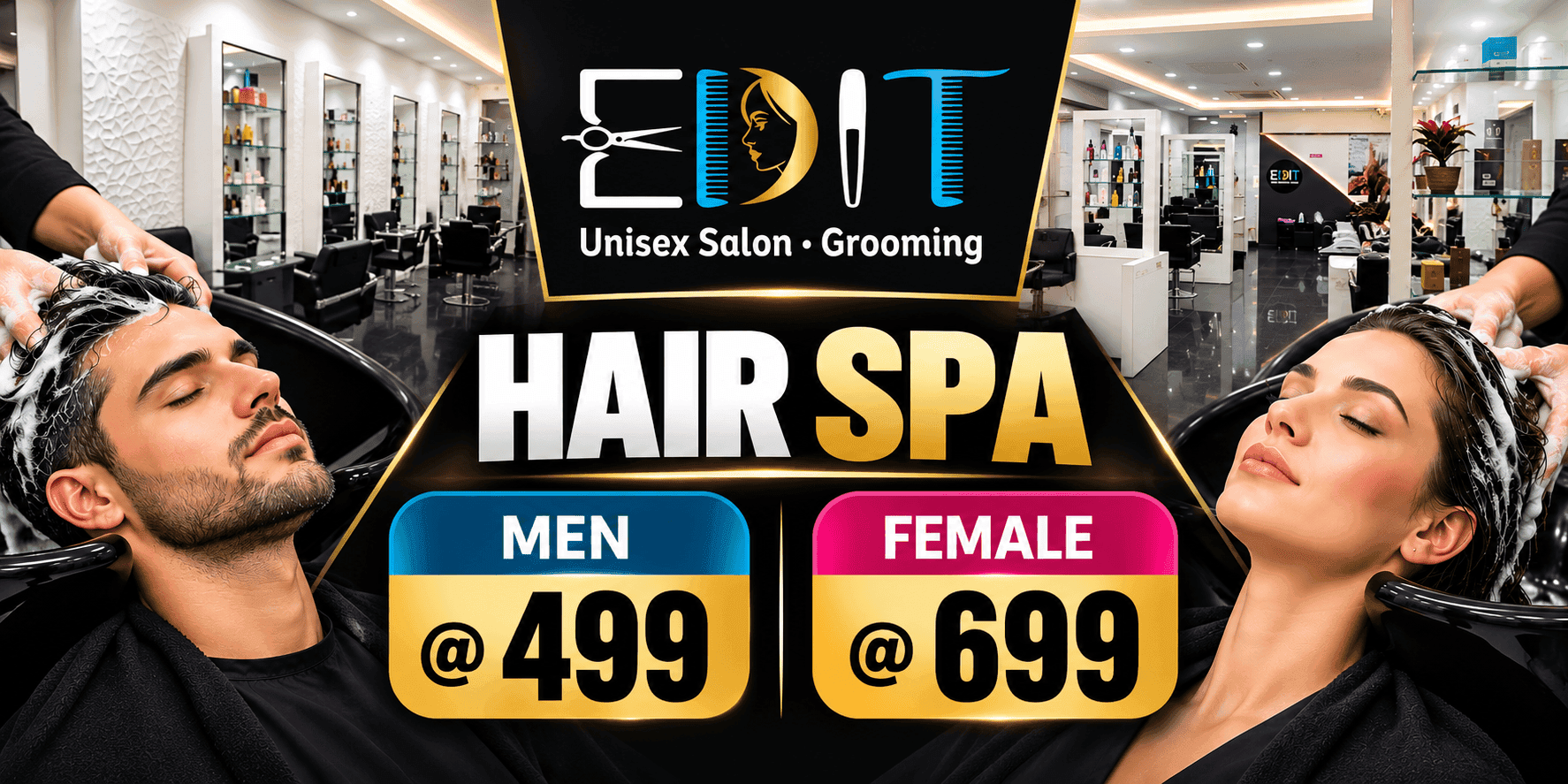 MEN : Hair Spa @ Just Rs.499/-