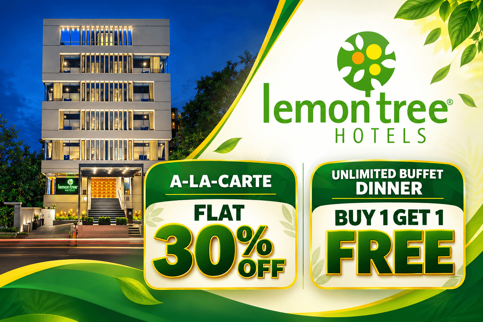 UNLIMITED BUFFET DINNER : Buy One & Get One Free