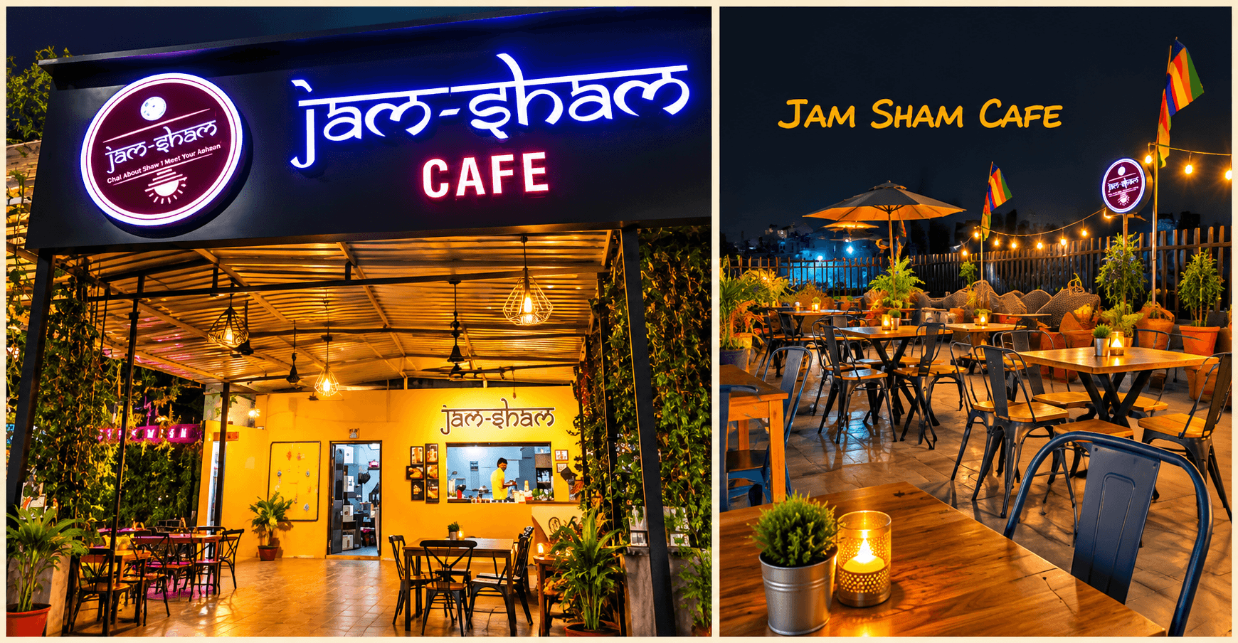 Jam Sham Rooftop Cafe - P.N.Marg
