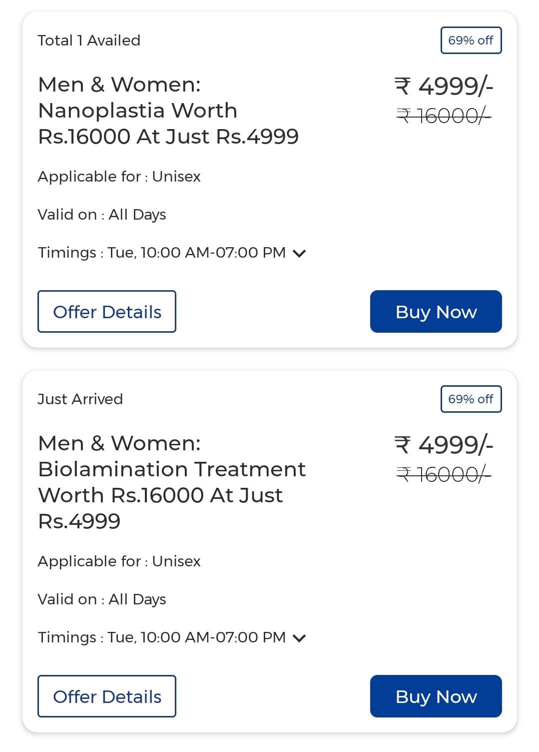MEN / WOMEN : Biolamination Treatment @ Just Rs.4999/-