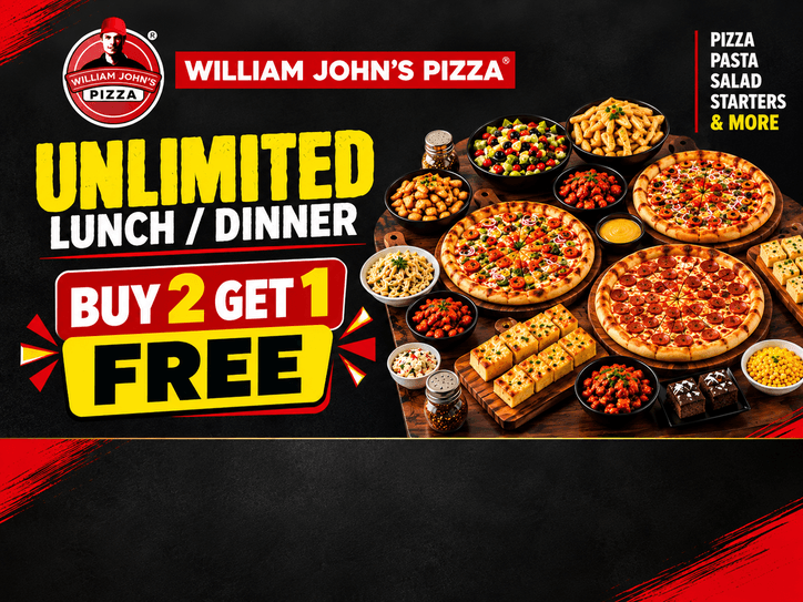 PIZZA - Buy One & Get One Free