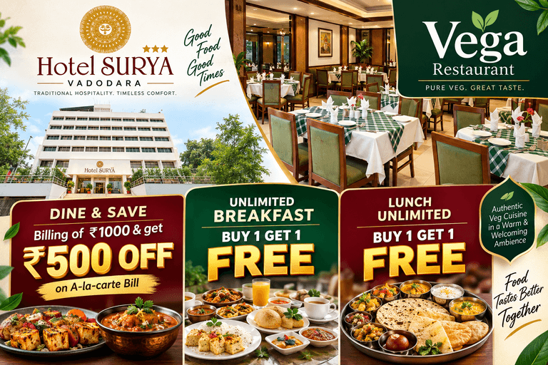 UNLIMITED OFFER LUNCH : Buy One & Get One Free.